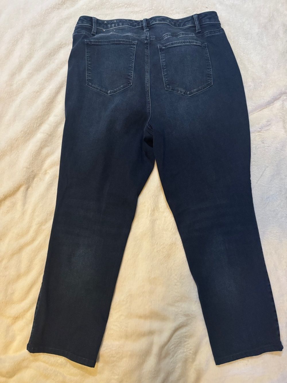 Talbots Dark Blue Women's Straight-Leg Stretch Jeans Size 16W - Picture 7 of 11